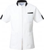 KAZEN/株式会社アプロンワールドの白衣-248-28男女兼用半袖ジャケット