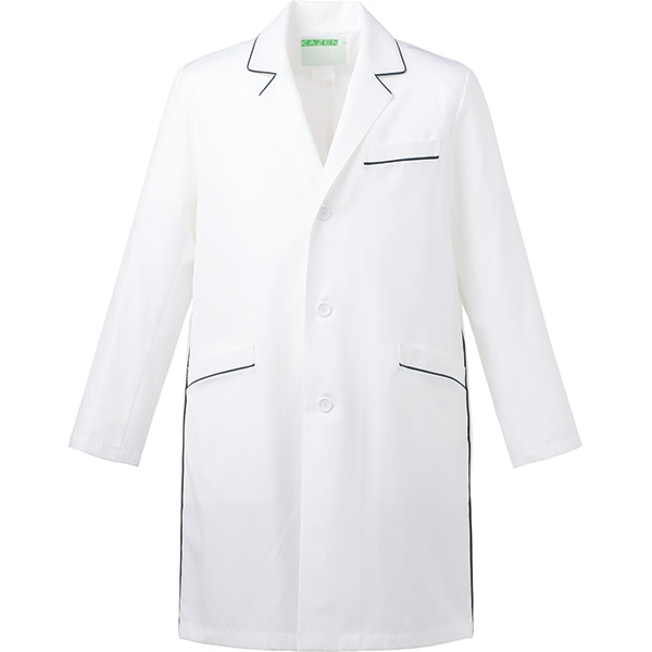 2016年最新白衣-KAZEN/株式会社アプロンワールドの白衣-114-18メンズハーフ丈コード診察衣
